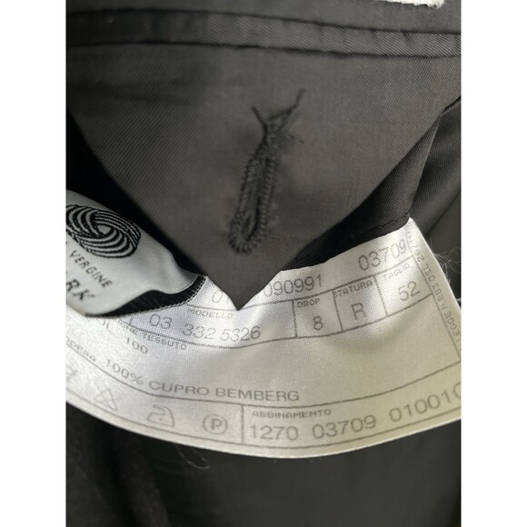 PAL ZILERI Guabello Men 42-44R Blazer Designer Wool Pinstripe Suit Jacket Italy - Picture 13 of 16